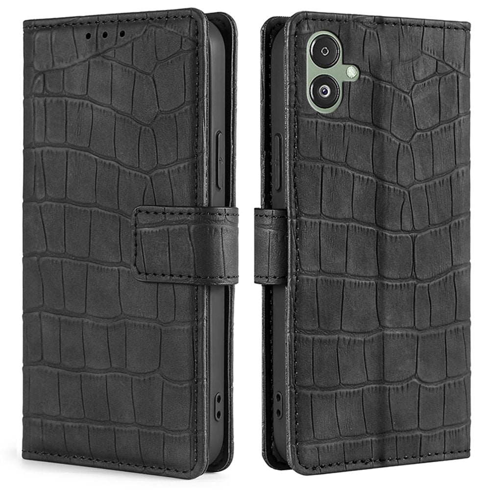 For Samsung Galaxy F14 5G Skin-touch Feeling Phone Case Crocodile Texture Wallet Stand PU Leather Cover For Samsung Galaxy F14 5G Skin-touch Feeling Phone Case Crocodile Texture Wallet Stand PU Leather Cover